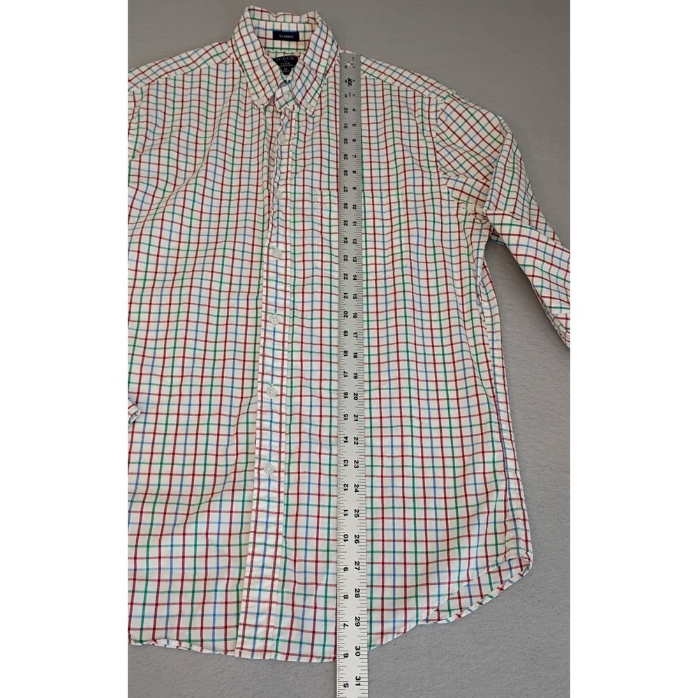 J.CREW Flex Washed Classic Fit Plaid Button-Down Shirt Men's Size M Multicolored - Picture 9 of 13